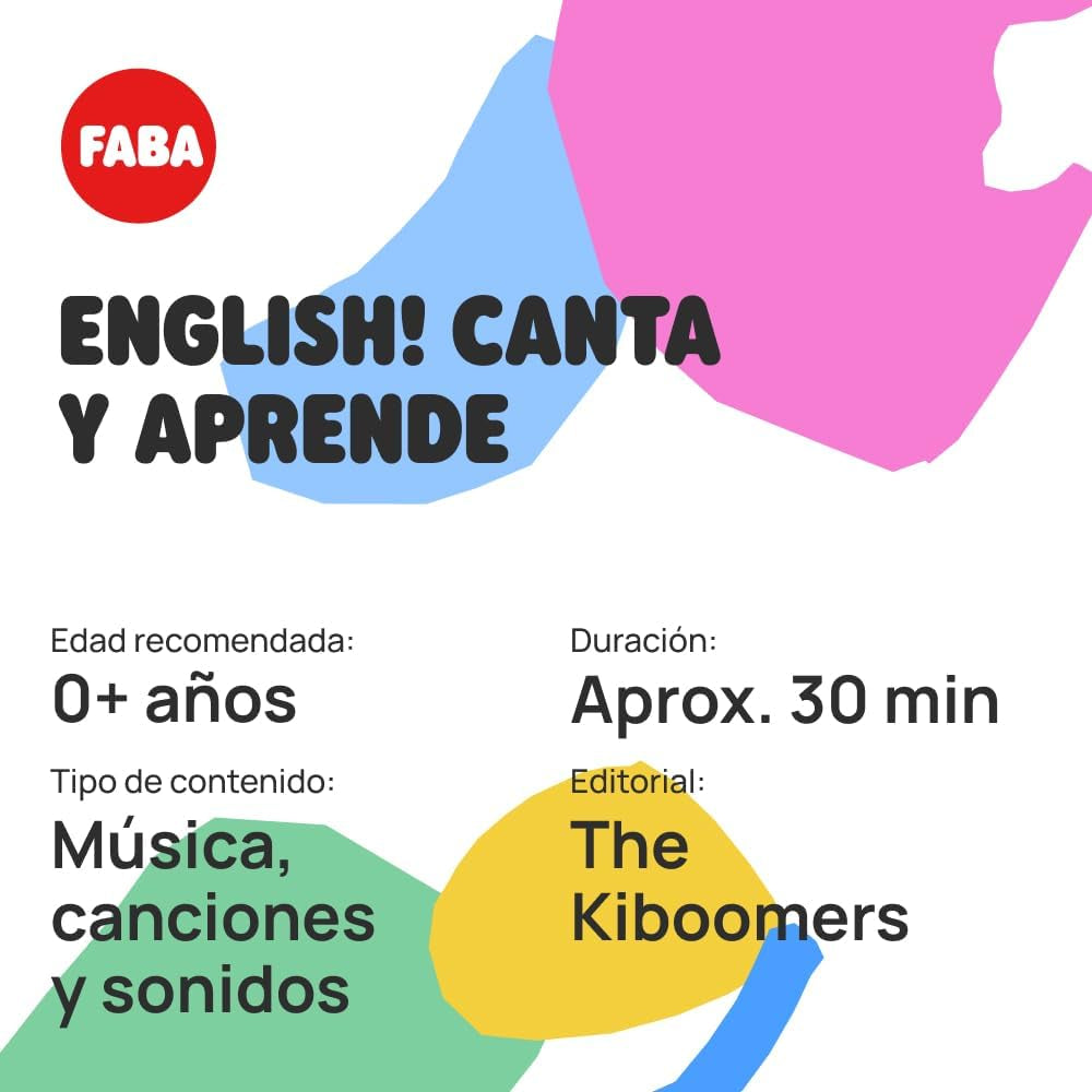 Caractère Sonoro - Anglais! Chanter et apprendre - musique, chansons et sons - jouets, contenus éducatifs, en espagnol, pour filles et garçons de tous âges Bebe Naty Shop Toys