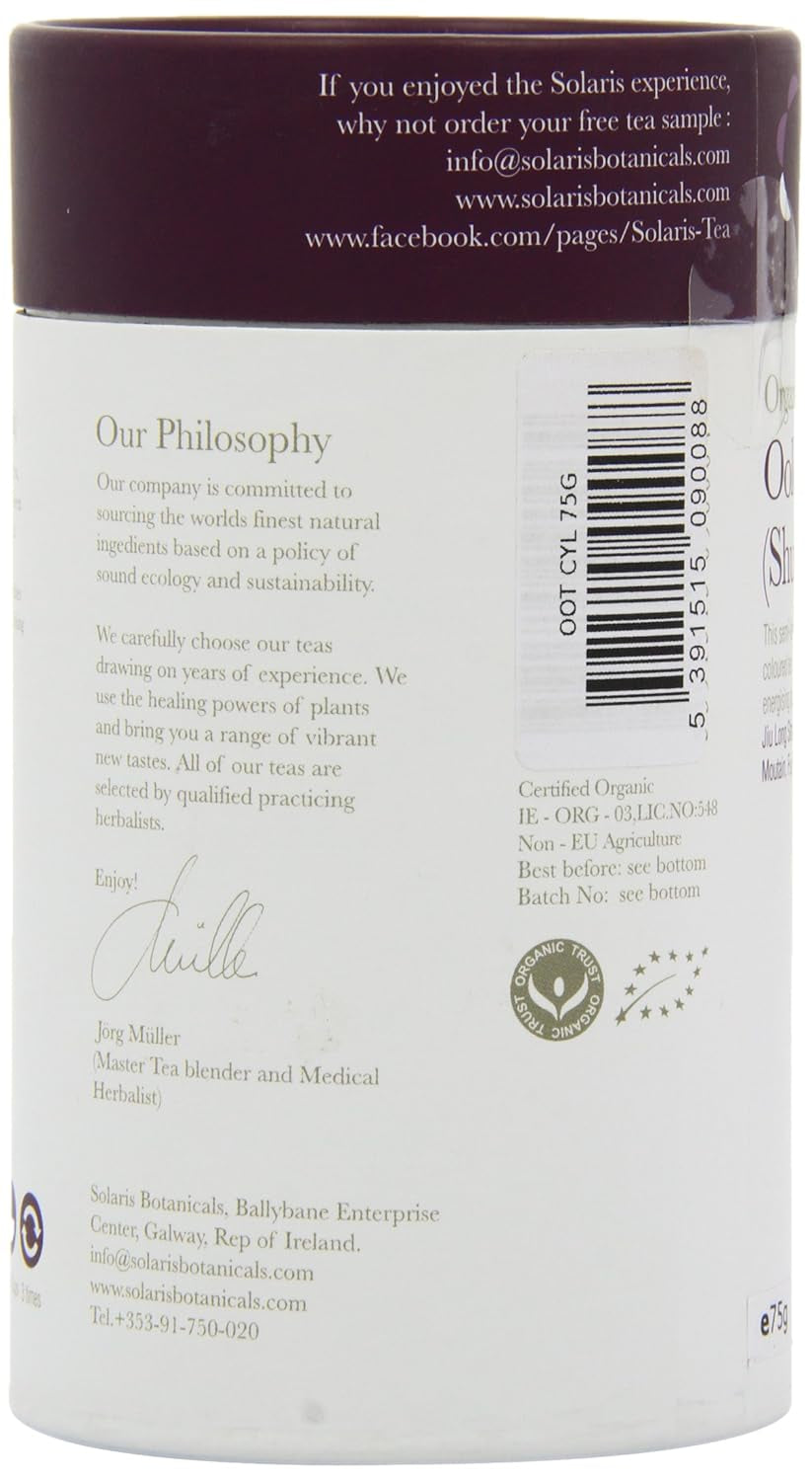 Oolong biologique (Shui Xian), paquet de 1 (1 x 75 g)