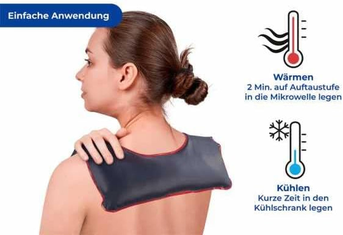 Maximex Oreiller cervical Moor Four à micro-ondes Chaleur apaisante contre les tensions Ajustement spécial Dimensions (L X H X P) : 30,5 X 1 X 29 Cm Oreillers cervicaux orthopédiques Naty Shop