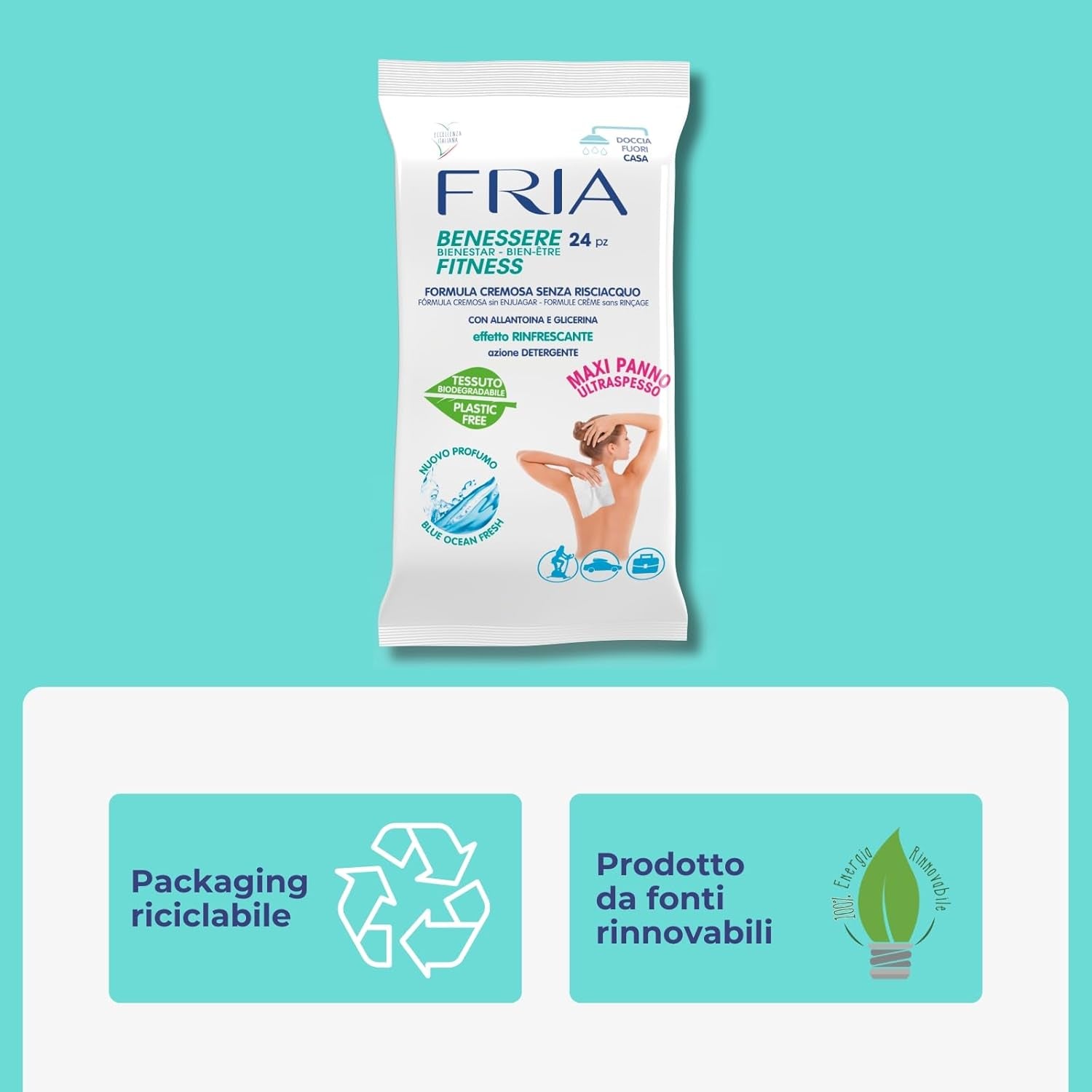 Lingettes pour le bien-être du corps 24 pièces