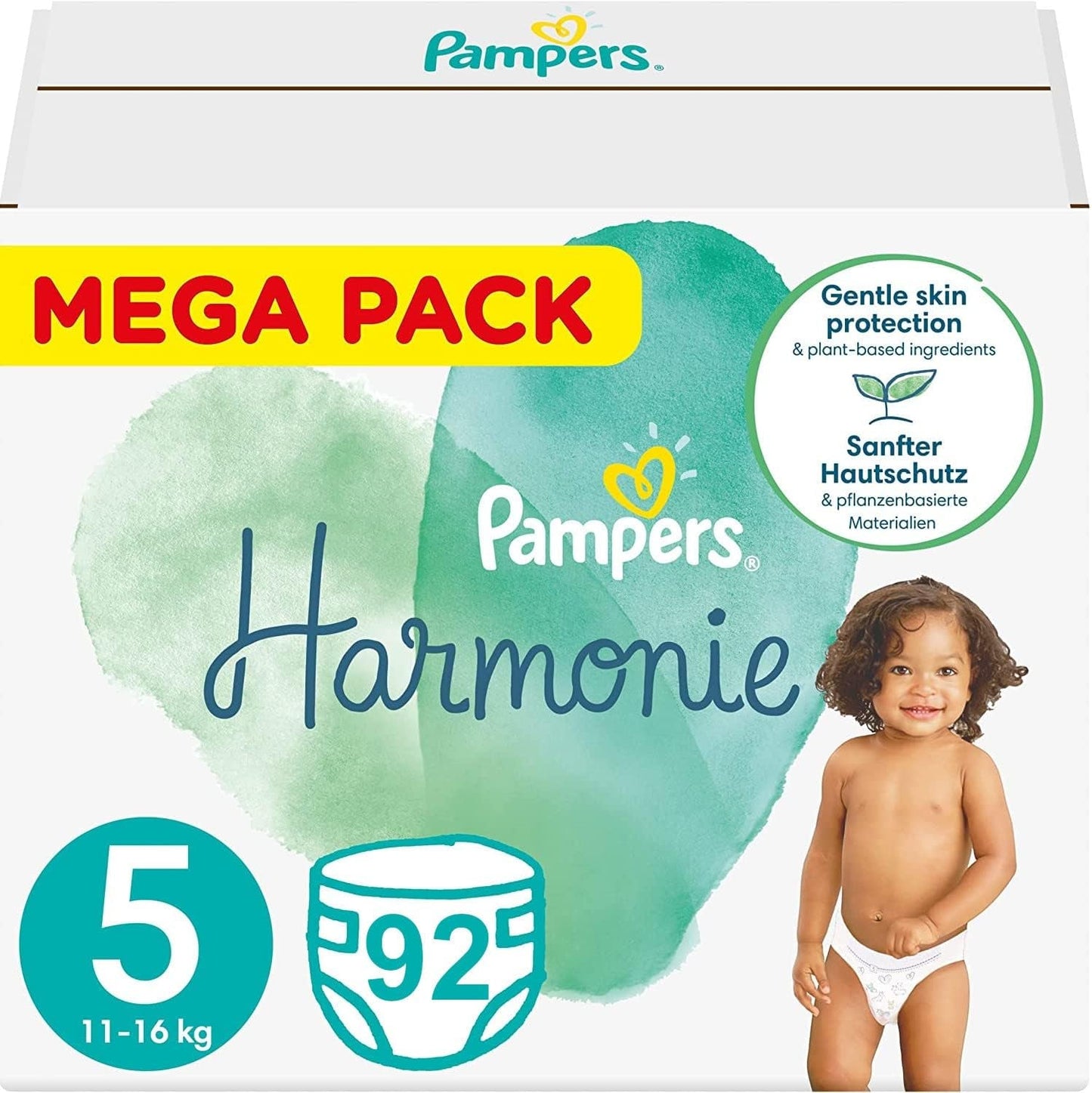 Couches PAMPERS HARMONIE Taille 5 92 (11-16 kg)
