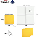 50 Serviettes Aroba Airlaid Aspect Textile 19 COULEURS 40X40 Cm 1/4 Pli Serviettes de Mariage Aspect Textile de Haute Qualité pour Anniversaires Hôtel Restauration Vacances Noël Mariage Rose