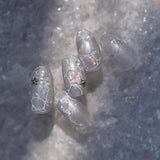 Autocollants pour ongles pailletés Vagues d'eau d'été Nail Art étoilé Fantaisie Vagues d'eau de mer Dessins d'ongles Autocollants pour ongles Vagues d'eau de mer Accessoires pour ongles Nail Art