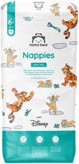 Marque Amazon : Mama Bear Disney Couches Ultra Dry, taille 3 (4-9 kg) – Boîte mensuelle, blanche, 172 pièces (2 paquets de 86)