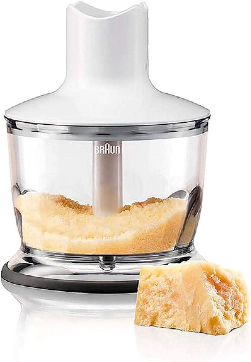 Braun Multiquick 3 MQ 3135 Mélangeur à sauce – Pürierstab Mit 11 Geschwindigkeiten plus Turbo-Stufe & Edelstahl-Mixfuß, 750 Watt, Inkl. 600 ml Mix-/Messbecher, Schneebesen & Zerkleinerer, Weiß/Grau Kitchen Naty Shop