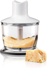 Braun Multiquick 3 MQ 3135 Mélangeur à sauce – Pürierstab Mit 11 Geschwindigkeiten plus Turbo-Stufe & Edelstahl-Mixfuß, 750 Watt, Inkl. 600 ml Mix-/Messbecher, Schneebesen & Zerkleinerer, Weiß/Grau Kitchen Naty Shop