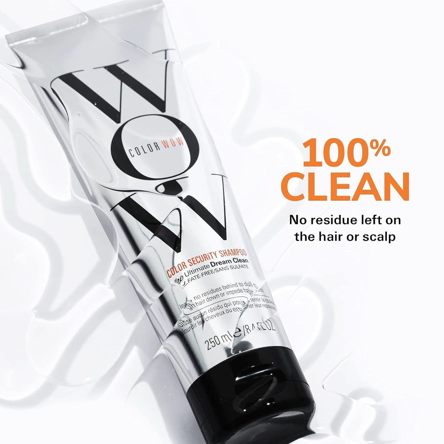 Wow Color Shampoo, shampoing soin couleur sans silicone et sans sulfate pour cheveux colorés, 250 ml Douche et bain Naty Shop