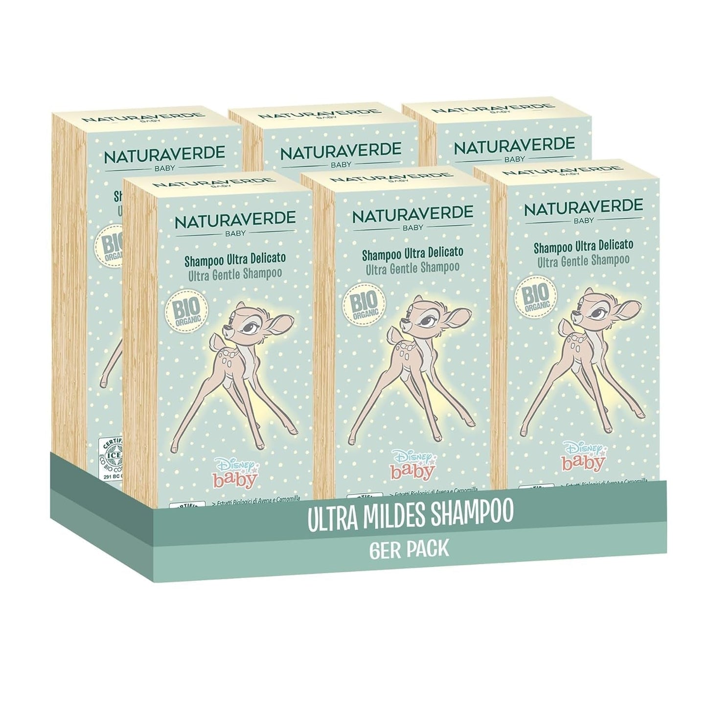| Baby-BIO-Disney-Shampoing ultra doux, 6x 200 ml Enfant - Bain et soin Naty Shop Default title