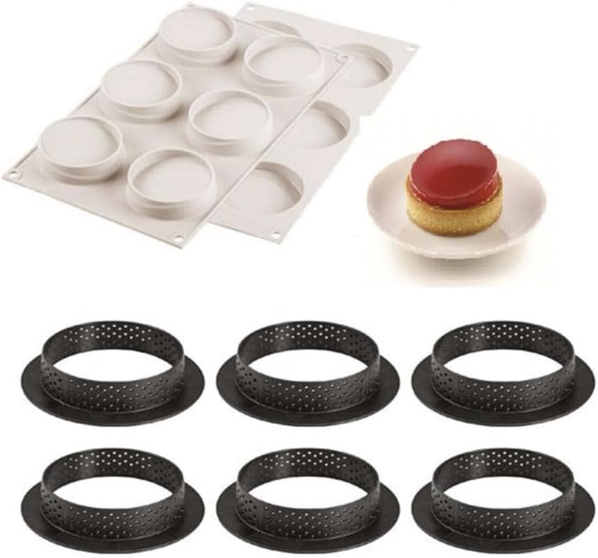 Moule à mini gâteaux Silikomart, Glam, 6 pièces Cuisine Naty Shop