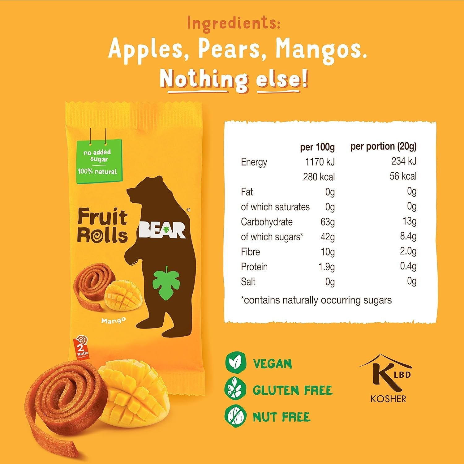 Bear Fruit Yoyo Mangue 20g