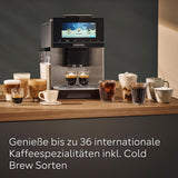 Siemens EQ900 TQ903D03 Machine à expresso automatique, contrôle par application, écran tactile intuitif, mode Barista, AromaBoost, réduction du bruit, broyeur Premium, nettoyage automatique à la vapeur, 1500 W, acier inoxydable