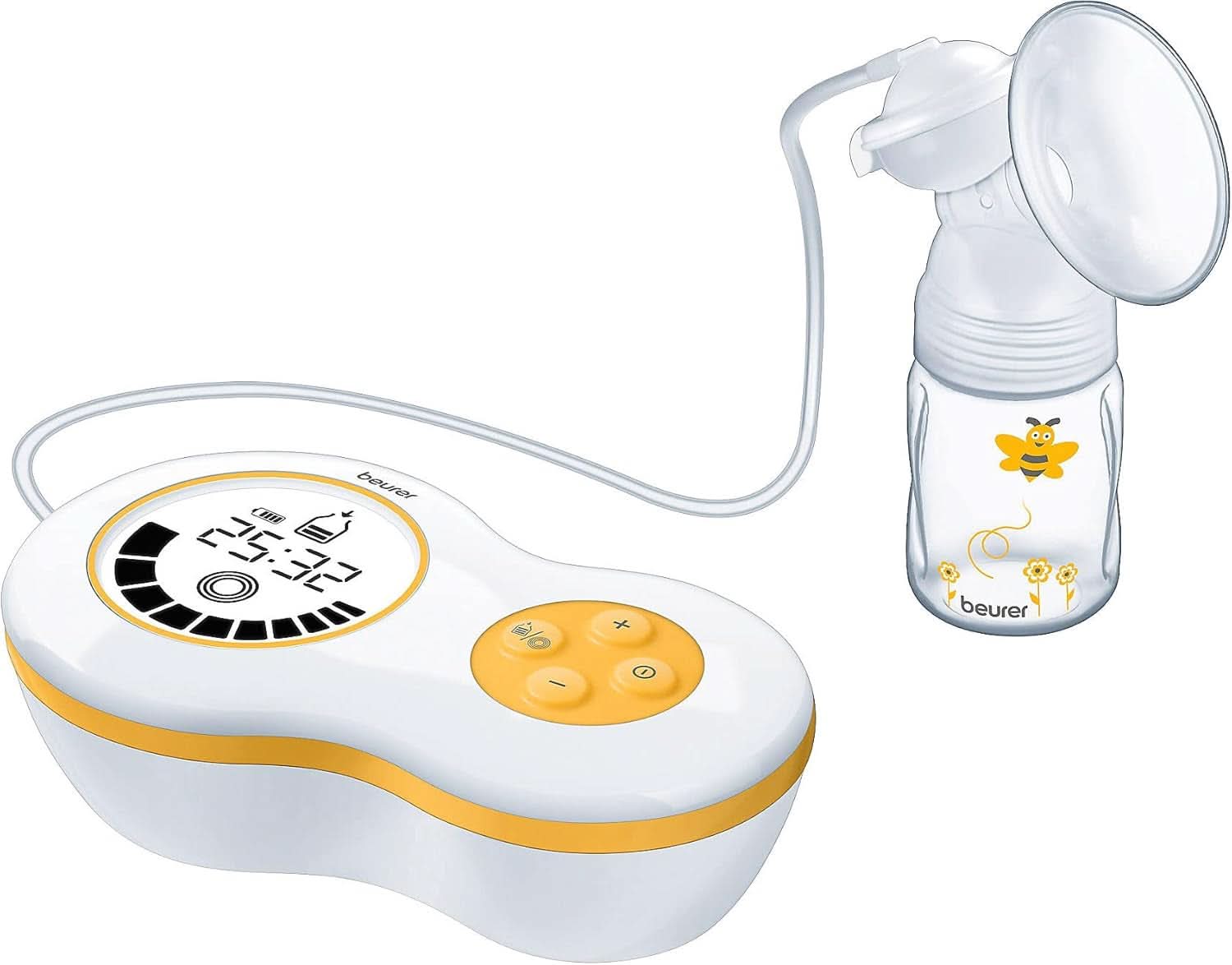 Beurer by 40 Tire-lait électrique avec mode de stimulation et fonction mémoire, avec adaptateur Avent et Nuk Accessoires Alimentation et Allaitement Bebe Naty Shop