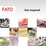 Fato - Serviettes en papier sec, Airlaid, effet tissu, paquet de 50 serviettes, format 40X40 pliées en 4, couleur noir