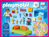 Dollhouse 70985 Maison de poupée pliable avec poignée, jouet pour 4 ans et plus et Dollhouse 70209 Chambre d'adolescent avec figurine de fille et accessoires, 4 ans et plus