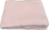 Family Bedding Couverture cellulaire rose pour lit double, coton, grand couvre-lit, réversible, légère, thermique, douce, couverture cellulaire traditionnelle, 230 x 230 cm Couettes et couettes Naty Shop