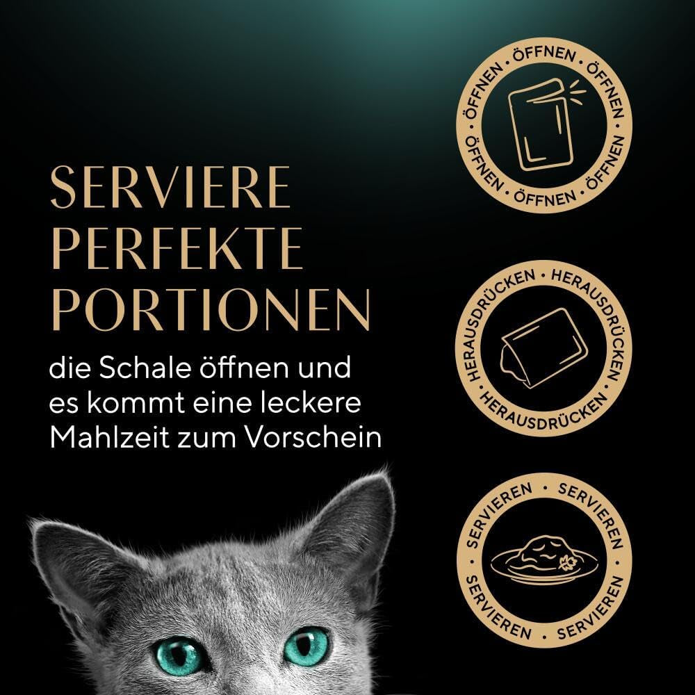 Sheba Portion Pouches Nourriture humide pour chat, paquet multiple de gelée fraîche et fine de dinde et de poulet, 6x6x50g - Nourriture pour chat de haute qualité en gelée de dinde et de poulet