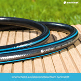 CELLFAST Tuyau d'arrosage Tuyau d'arrosage 6 Couches Tuyau d'irrigation en Tissu Double tressé résistant aux UV Tuyau Flexible Anti-algues 32 Bar 1 Pouce 25 mètres Hobby