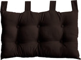Couette à 4 pompons, jute, 90 X 190 Cm, argile, 2007AGCHLJT090190, 90 X 190 Cm Couettes et quilts Naty Shop Marron foncé