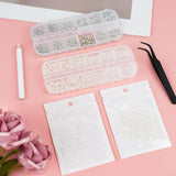 5820 Stück Strasssteine ​​​​Nägel, Glitzersteine ​​​​Nägel Und Halbrunde Perlen, AB Kristall Strass, Flatback Nagel Steine ​​​​Mit Pinzette Und Stift Für Nagel/Diy (Plus de tailles et de couleurs)