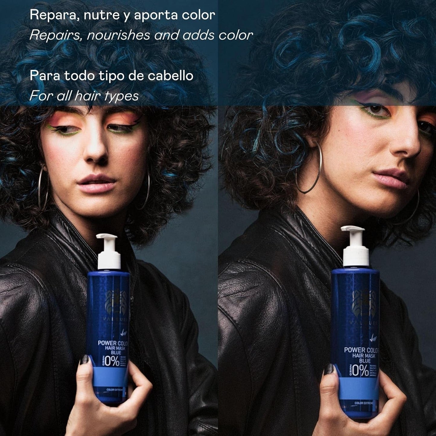 Valquer Professional Mask Power Color cheveux teints. Intensificateur de couleur végétalienne et sans sulfate (cheveux blonds dorés) - Masque capillaire Naty Shop 275 ml