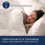 Billerbeck Pillow S20 Latex - Oreiller cervical en 40 X 80 Cm - Oreiller de soutien cervical avec âme en latex souple, oreillers standards Naty Shop blanc