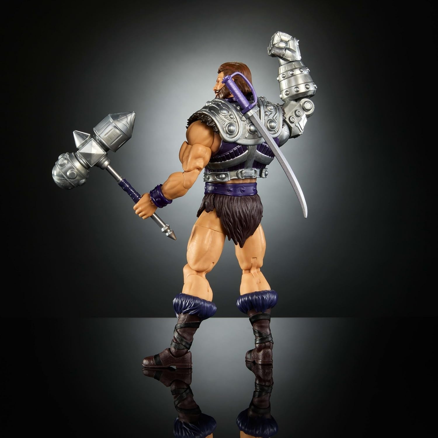 Figurine d'action Masterverse des Maîtres de l'Univers Env. 18 cm, New Eternia Fisto, MOTU Toy Hero With Iron Fist, 30 points de mouvement, JBP76, [Multicolore] Figurines Naty Shop