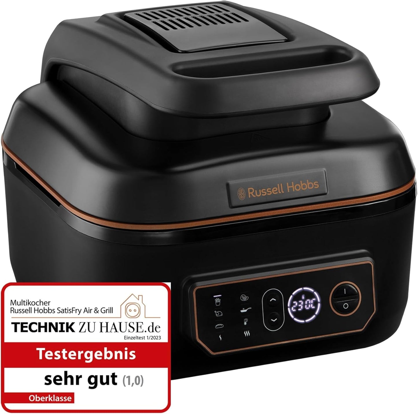 Russell Hobbs Air Fryer L 4L Rapid Airfryer, 7 fonctions de cuisson, 10 programmes Électroménagers Naty Shop Heißluftfritteuse Multi (Ober- Und Unterhitze)