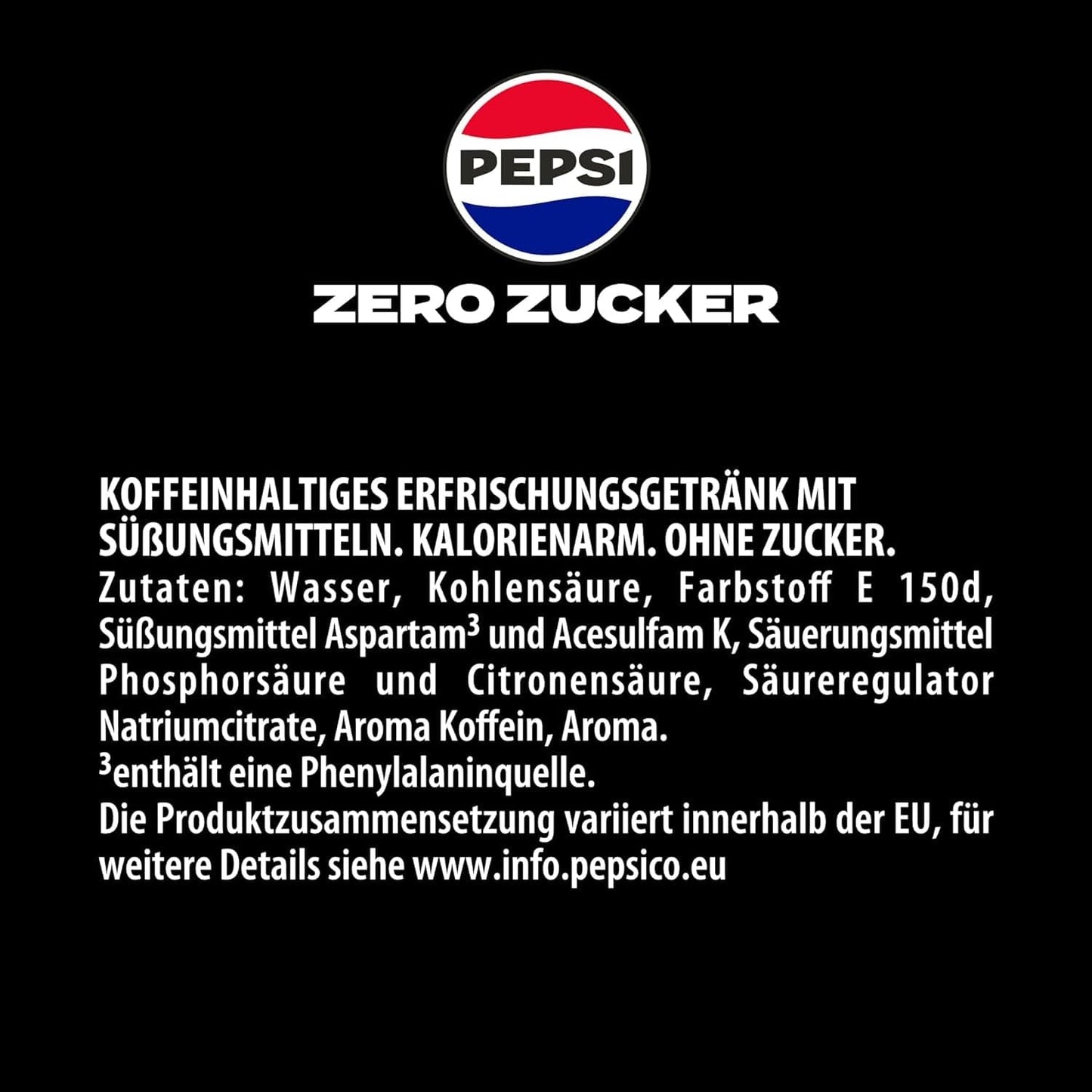 Pepsi Zero Sugar, Boisson gazeuse sans sucre de Pepsi, sans calories, set 6 x 1,75 litres Boissons sans alcool Naty Shop