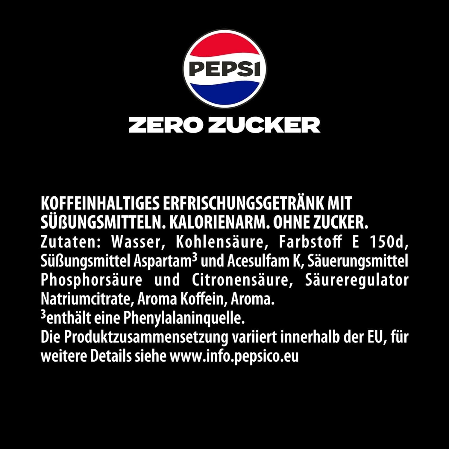 Pepsi Zero Sugar, Boisson gazeuse sans sucre de Pepsi, sans calories, set 6 x 1,75 litres Boissons sans alcool Naty Shop