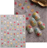 JMEOWIO Autocollants de ongles 3D pour nail art
