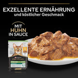 Aliment humide stérilisé Pro Plan pour chat adulte avec poussins, paquet de 26 (26 x 85g)