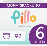 Couches Pillo, taille 7, 84 pièces, 4 paquets de 21 couches chacun, taille 7 - XXL (15+ kg) - Couches Bébé