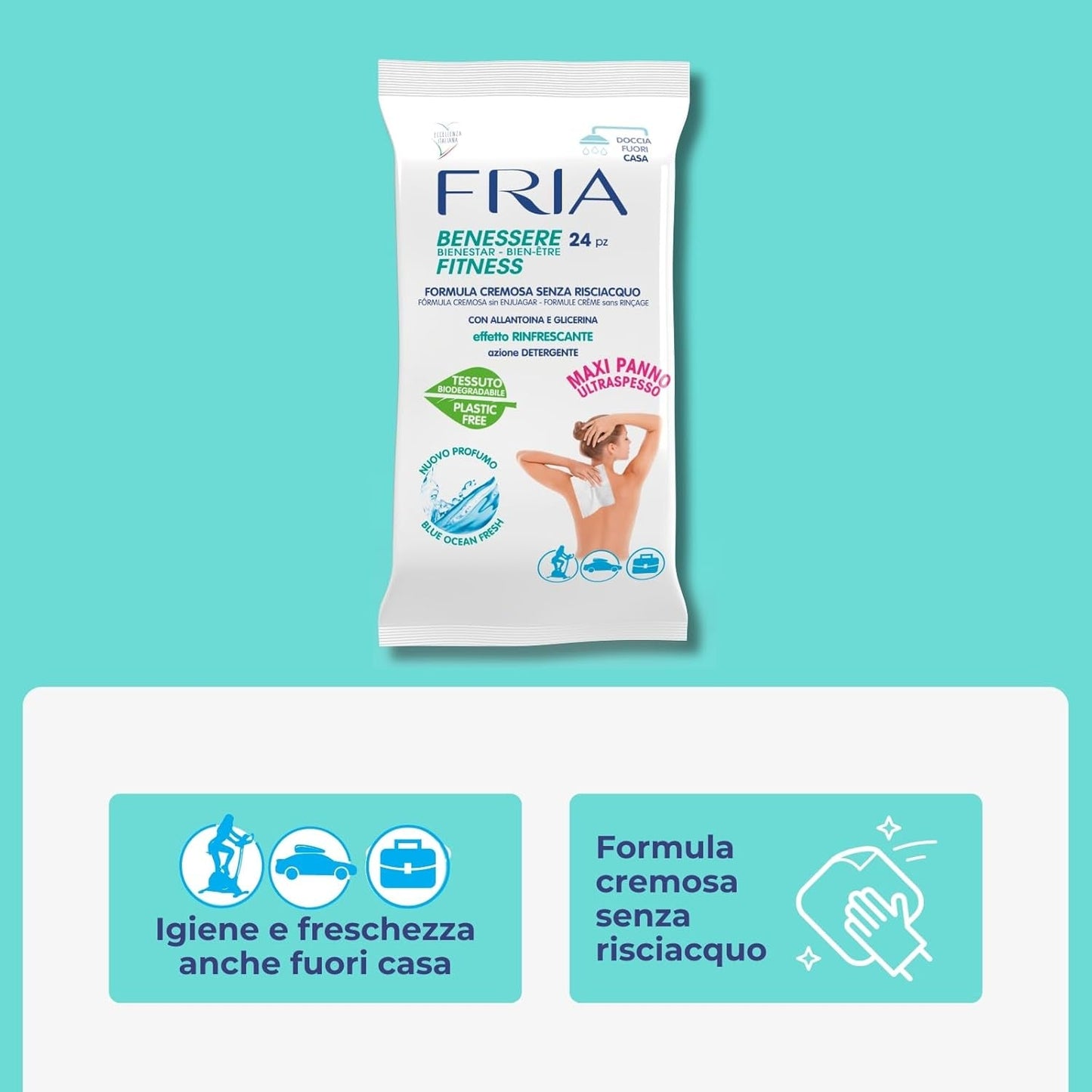 Lingettes pour le bien-être du corps 24 pièces