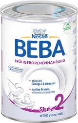Aliment pour bébés prématurés BEBA Niveau 2, Aliment spécial pour bébés prématurés et nouveau-nés de faible poids, prêt à boire, pack de 32 (32 x 90 ml) Naty Shop