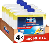 Finish Deep Machine Cleaner Citrus - nettoyant liquide pour machine contre le calcaire et la graisse pour un lave-vaisselle propre - paquet économique Naty Shop 4 x 250 ml Set