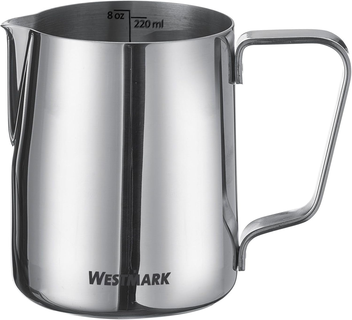 Carafe à lait Westmark Brasilia 200 ml - idéale pour la crème à café, le lait, le miel et autres additifs pour le café et le thé, accessoire barista - acier inoxydable