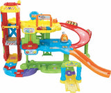 Vtech TUT TUT Baby Flitzer - Parking couvert, coloré, 66,6 x 75,3 x 45,1 cm & TUT TUT Baby Flitzer - Camion de pompier - voiture jouet avec musique, bouton lumineux, phrases et sons intéressants Bebe Toys Naty Shop