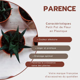 Petit pot en plastique - diamètre 12 cm, léger et résistant, idéal pour semis, boutures et plantes d'intérieur - couleur aléatoire, Aléatoire