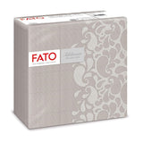Fato - Serviettes en papier sec, airlaid, effet textile, paquet de 50 serviettes, 40X40 pliées en format 4, Tropicana Decor
