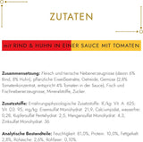 Gourmet Gold Délicatesse en Sauce Boeuf et Poulet Nourriture Humide pour Chats, Paquet de 12 (12 x 85g)