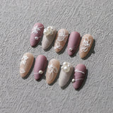 JMEOWIO 3D Nagelsticker Weiße Blumen Nail Art Sticker Selbstklebend Nagelaufkleber 5D Stereoskopisch Dekoration Nageldesign Zubehör 1 Blatt