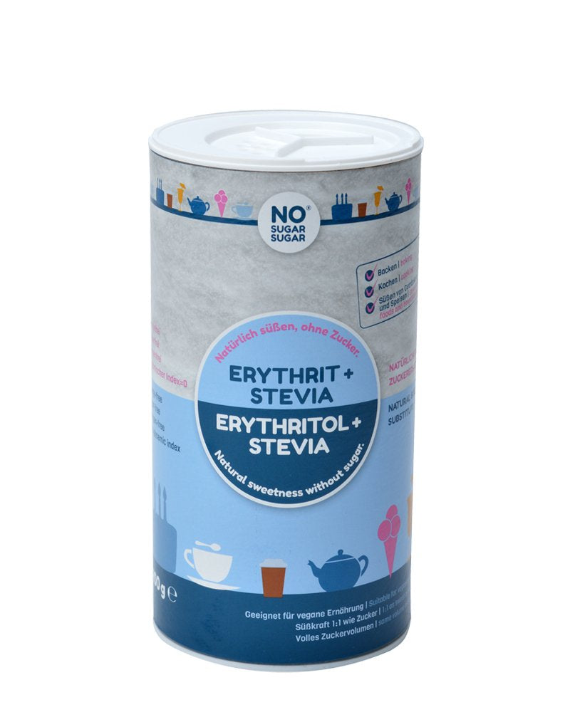 SANS SUCRE SUCRE 400 G Érythrit + Stevia Vegan, 100% Zucker- & Kalorienfreier Zuckerersatz, Zahnfreundlich 1:1 Süße Gegenüber Zucker, Gesunde Alternative Ohne Eigengeschmack Zum Kochen, Backen, Süßen Sweeteners Naty Shop Default Title