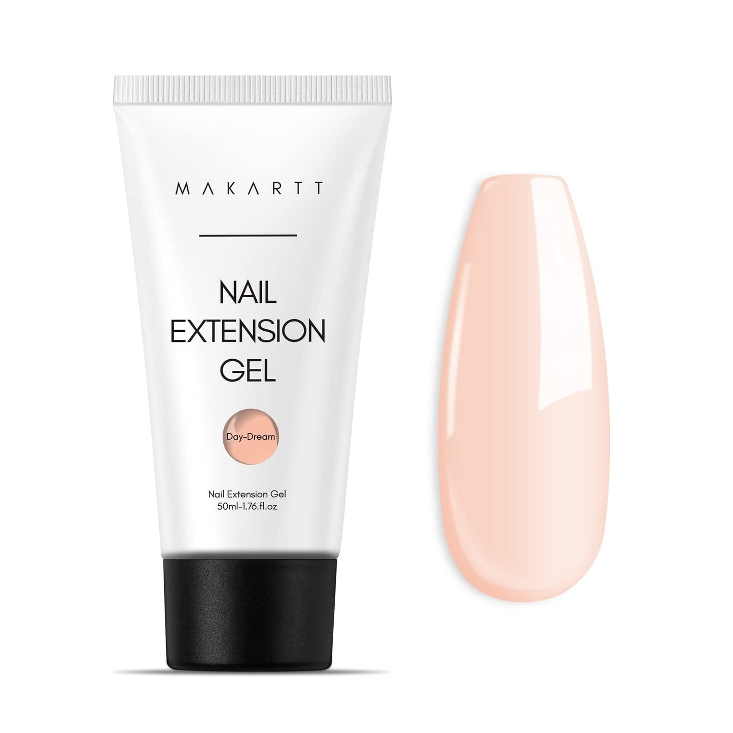Makartt Poly Nail Extension Gel - 50 ML Extension Builder Acrylique Poly Nail Aufbaugel Extender Gel pour Gel Nägel pour Nagelverlängerung, Nagelstärkung, Nail Art Décoration(Transparent)