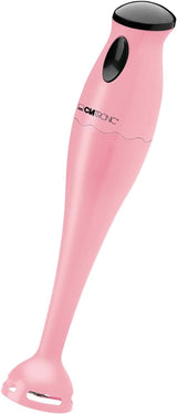Clatronic Stabmixer/Pürierstab/Blender/Stab-Mixer/Stick/Mixstab SM 3577 ; Edelstahl-Schlagmesser; Pour Smoothie, Kürbispüree, Babybrei, Milchshake ; Avec Mixbehälter (500 ml); 180 watts ; Cuisine Rose Naty Shop Rose
