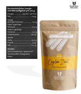 - BIO Ceylan Zimt | Ceylan Zimtpulver aus contrôle biologique Anbau | Zimtpulver fein vermahlen aus ganzen Zimtstangen. Idéal pour Muesli, Milchreis, Gebäck uvm. | Contenu : 180 g