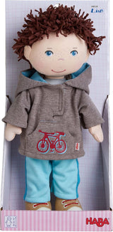 HABA 306528 - Lian Doll - Poupée en peluche pour enfants à partir de 18 mois pour jouer et câliner en matières douces - Taille : 30 cm Naty Shop Dolls