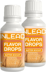 - gouttes de saveur | Arôme pour édulcorants sans sucre et sans calories Naty Shop 2X 30Ml Biscuit au Beurre - Butterkeks