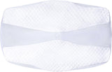 SAHEYER Oreiller Orthopédique Oreiller de Soutien du Cou Oreiller de Tête Oreiller Ergonomique Oreiller Cervical Oreiller pour Dormeur Latéral 60 X 40 X 13/11 cm Oreiller en Mousse à Mémoire pour Dormeur Latéral Dos Ventre Oreillers Cervicaux Orthopédiques Naty Shop Housse de Coussin Blanc