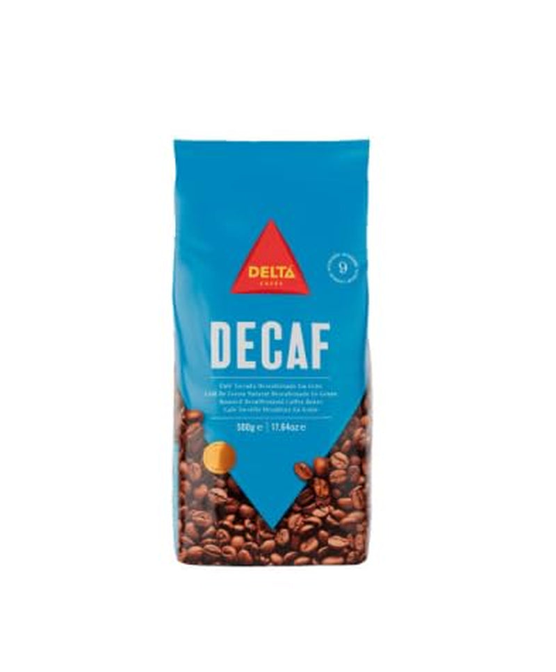 Delta Cafés – Café décaféiné, 500g – Café en grains/En grains – Doux et aromatique
