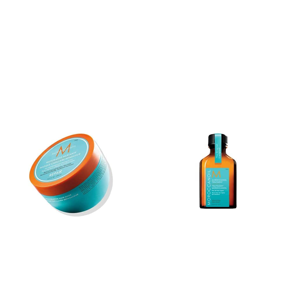 Masque capillaire fortifiant marocain Oil Naty Shop Masque capillaire 250 ml (1 paquet) Pack de traitement original 25 ml